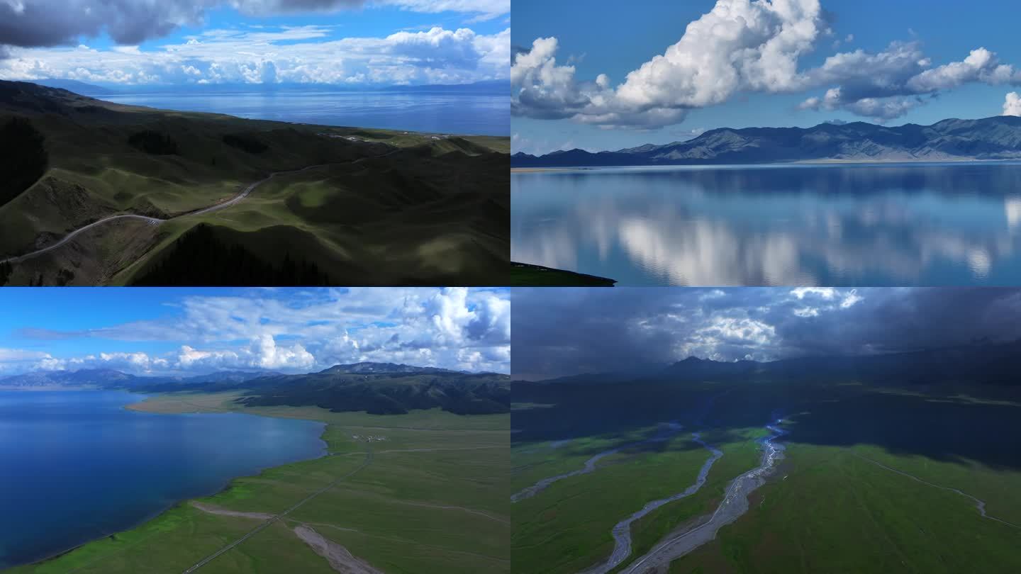 新疆赛里木湖沿线航拍合集
