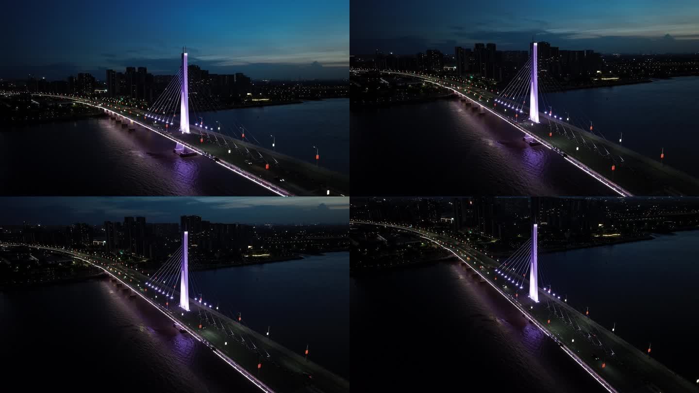 广州南沙夜景 凤凰一桥