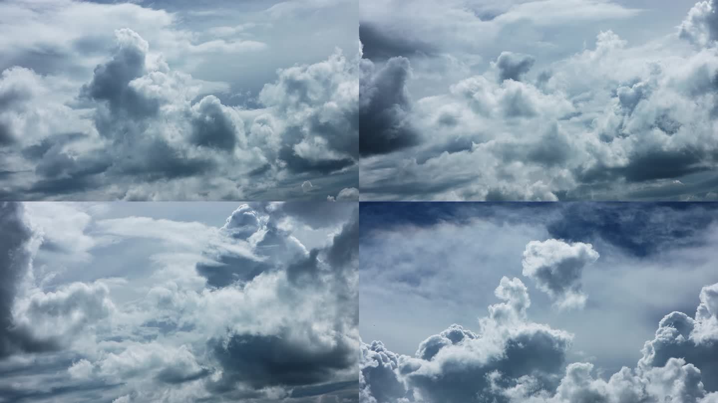 4k高清素材剧烈流动的云