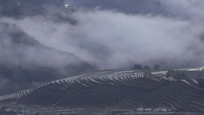 梯田云海 延时摄影