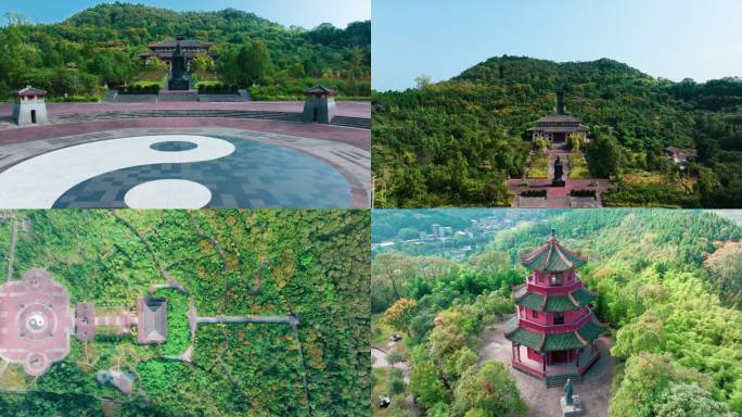 春节老人落下闳纪念馆航拍