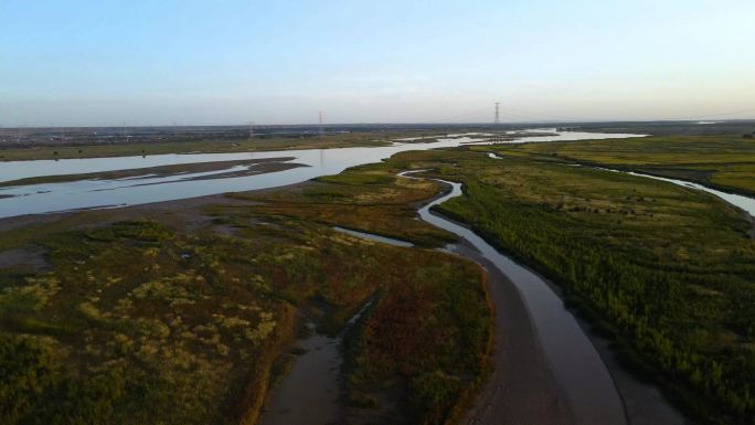 黄河平原河流湿地河道河难水利灌溉