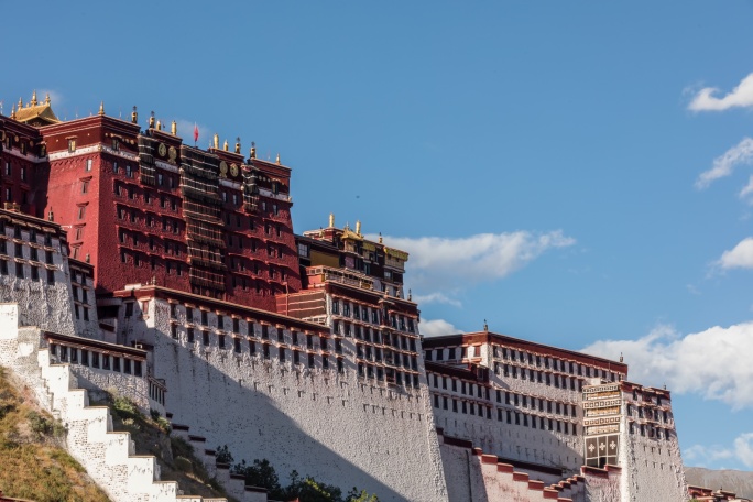 西藏风光延时西藏宣传片素材拉萨布达拉宫