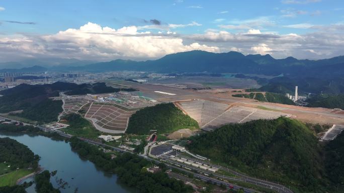 航拍浙江丽水桐岭机场