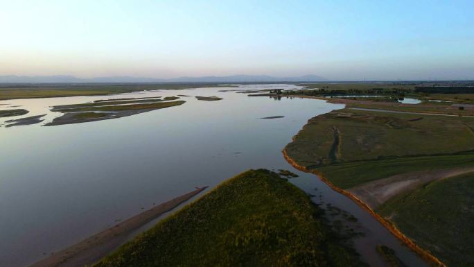 黄河平原河道河难湿地水利农业灌溉