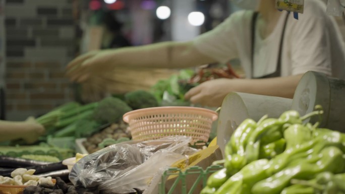 农贸市场 菜市场 新鲜蔬菜