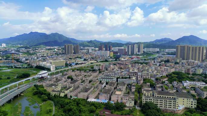 深圳坪山城市风景，智慧城市，坪山中心区