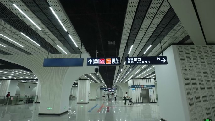 武汉地铁站延时，最美地铁站
