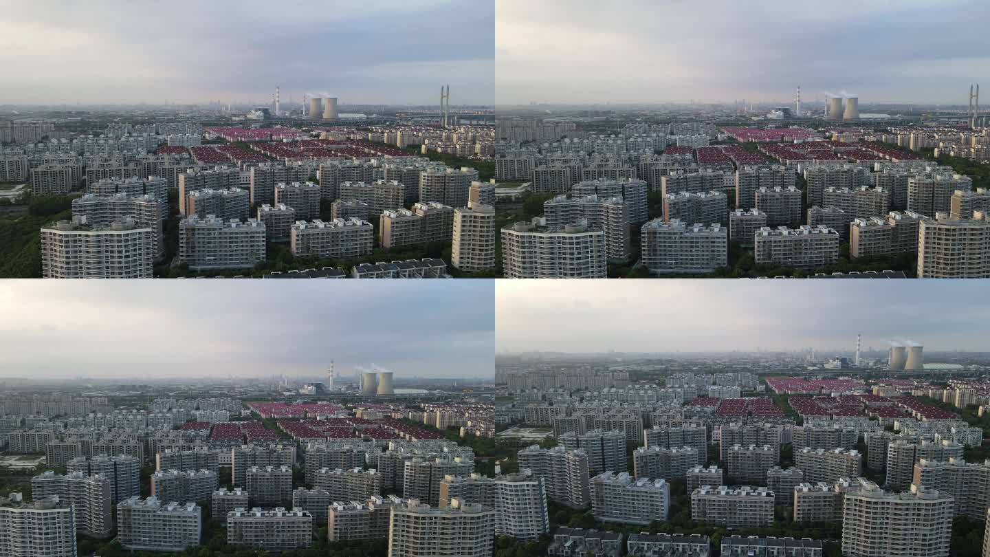 上海闵行吴泾镇全景4K航拍