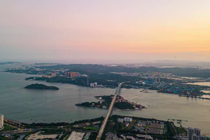 内海湾 日落