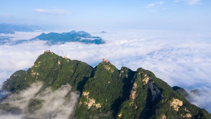 陕西秦岭云海南五台山