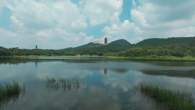 南京牛首山佛顶宫航拍