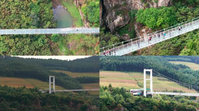 本溪大峡谷中国冒险公园玻璃栈道4k60