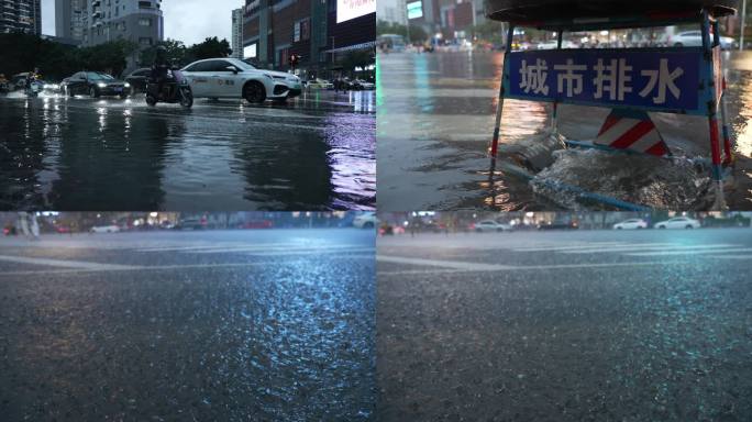 城市雨景