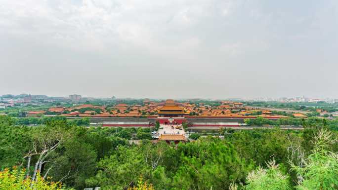 中国北京故宫全景延时