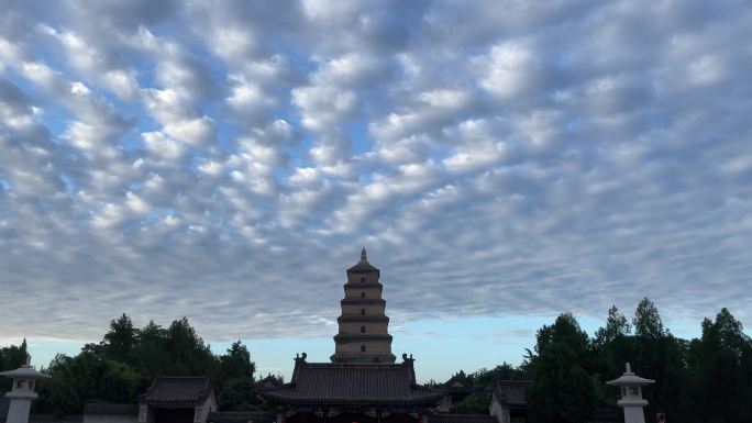 雨后的西安大雁塔