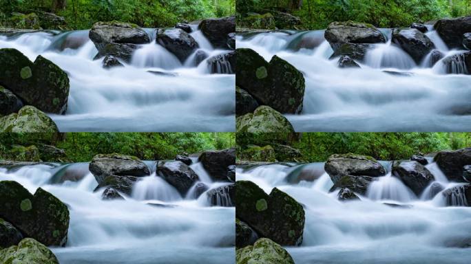 大山小溪流水延时