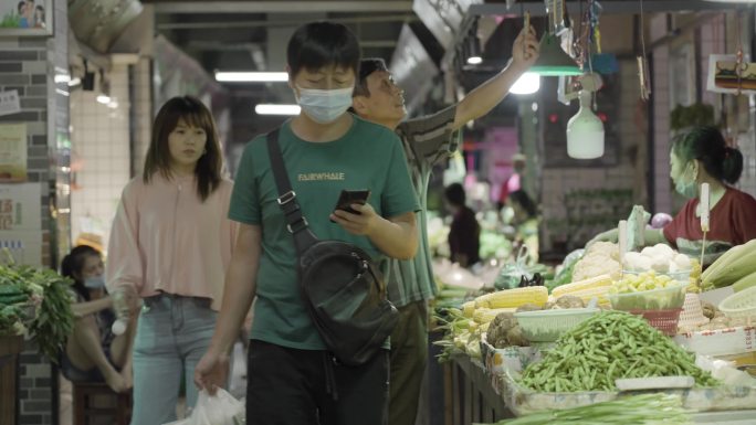 农贸市场 菜市场 新鲜蔬菜