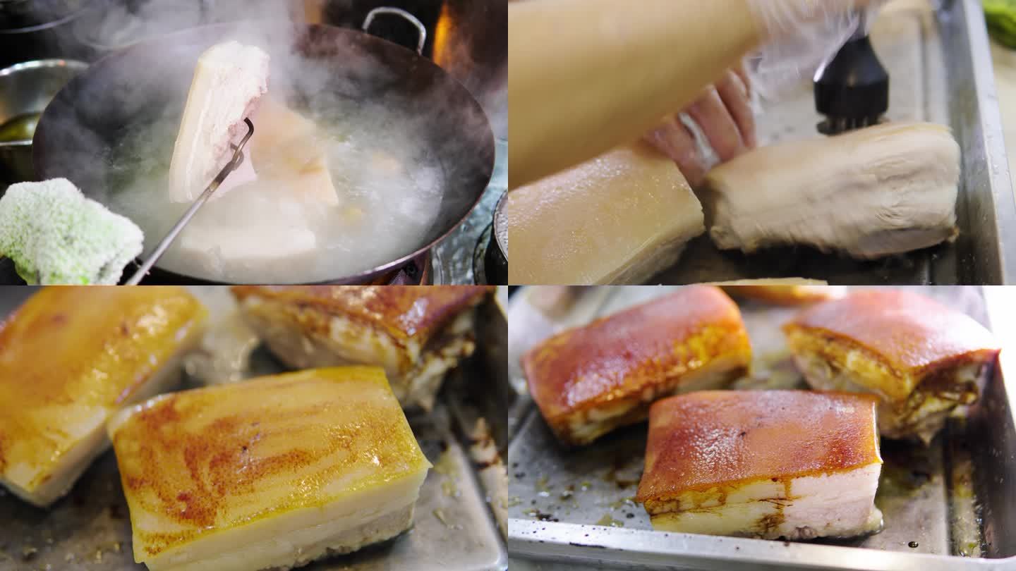 梅菜扣肉烧白制作过程1