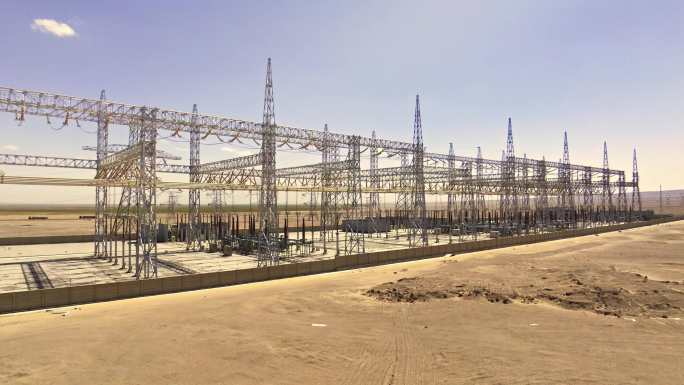 荒漠变电站 新能源高压电发电站电力设备