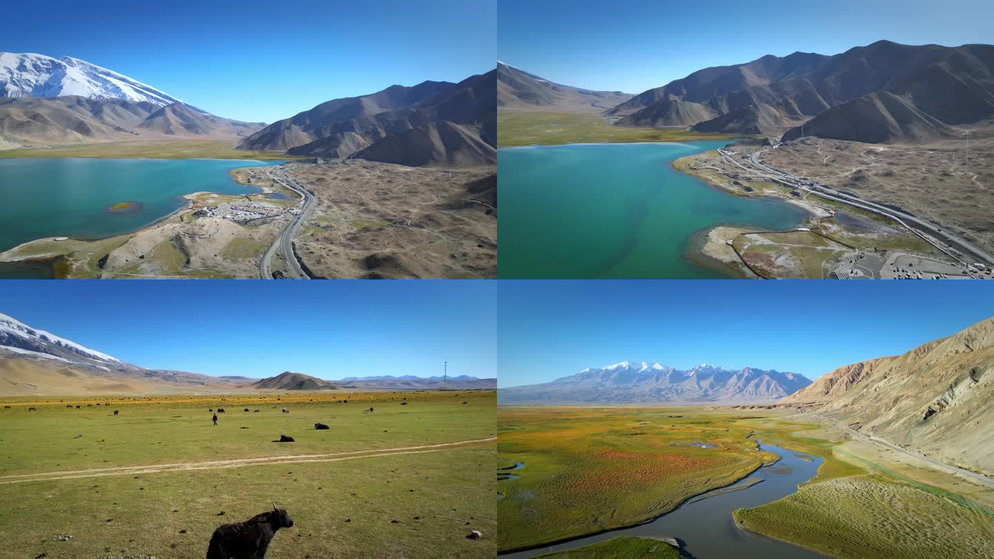 4K航拍新疆旅游 帕米尔高原
