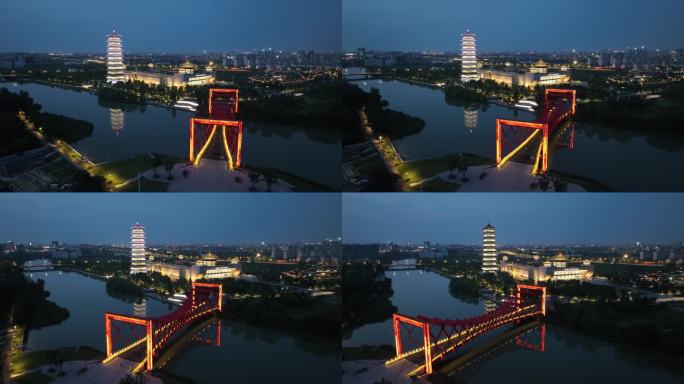 扬州中国大运河博物馆4K夜景未调色