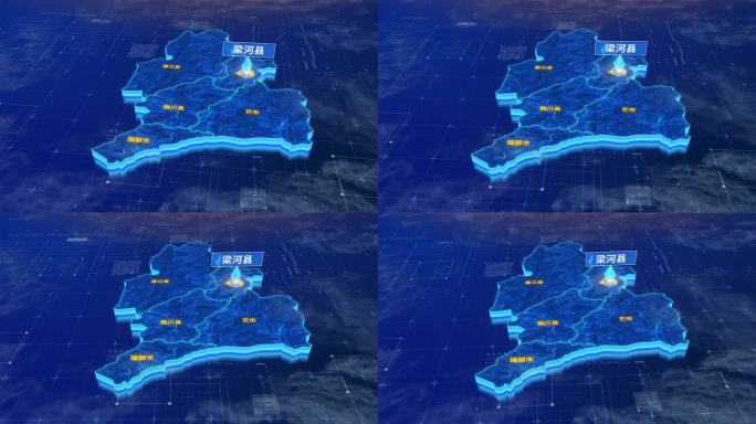 德宏傣族景颇族自治州梁河县三维科技地图