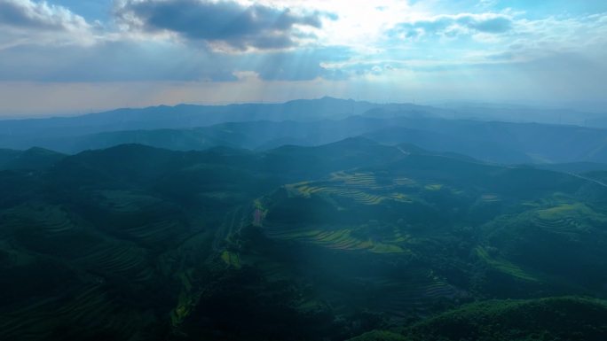 4K 航拍 陕西 铜川 宜君 云梦山