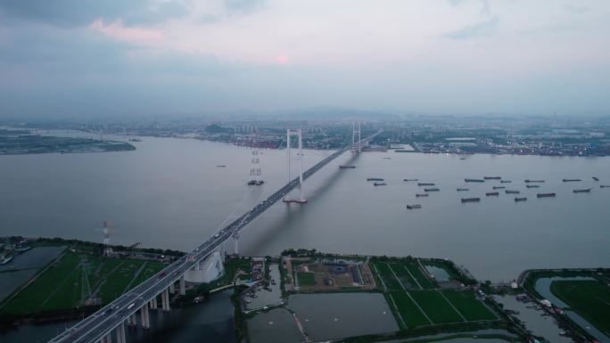 4K航拍南沙大桥全景合集