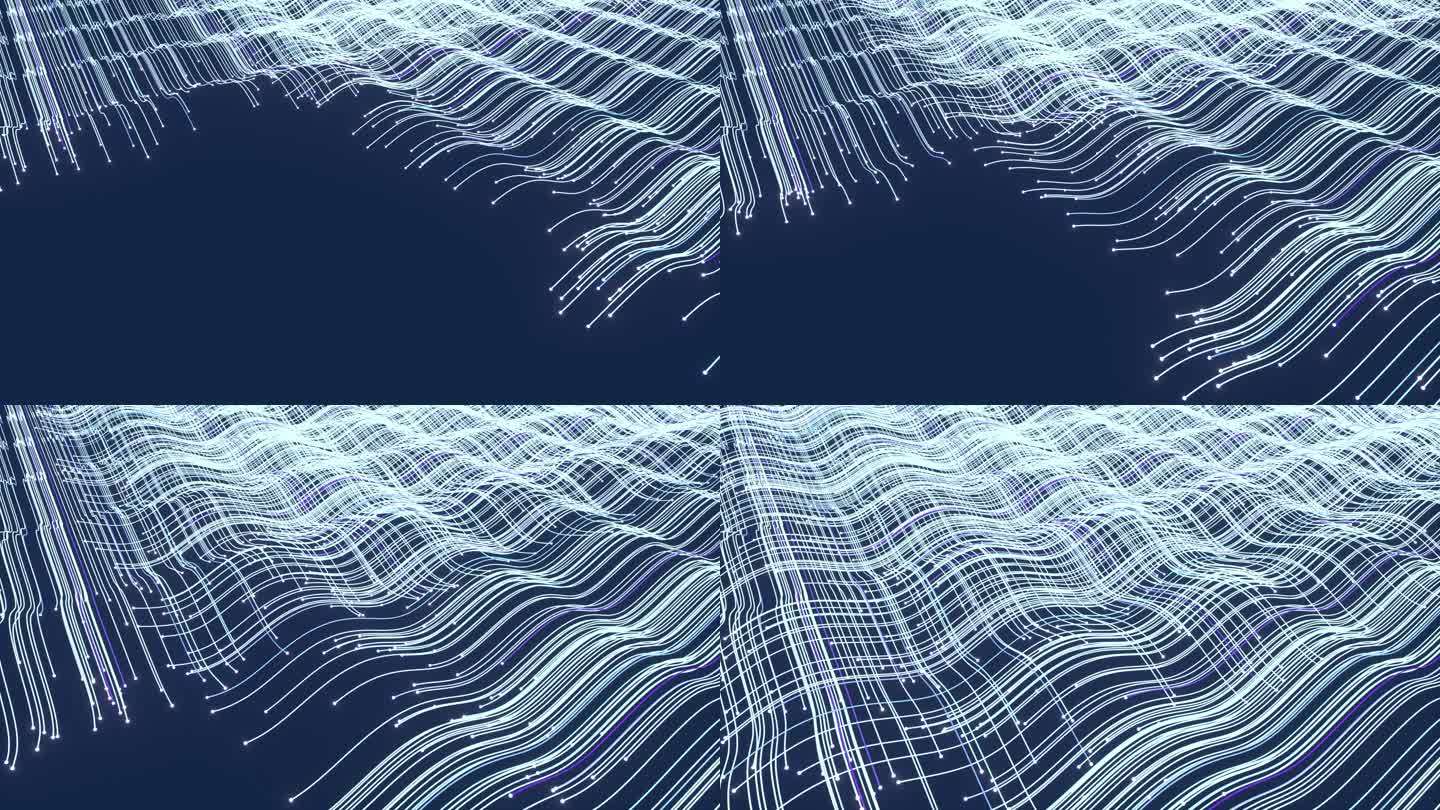 线条粒子编织布料织布科技感