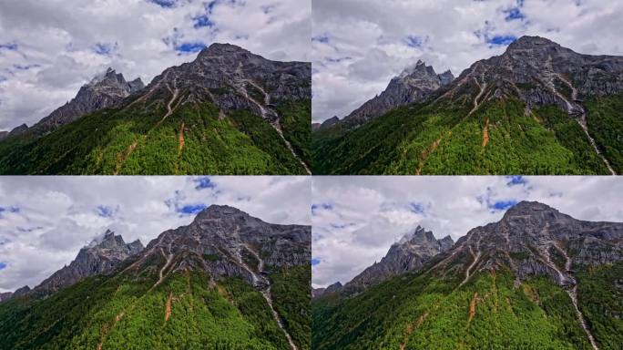 四姑娘山 川西 航拍 落日 风景 甘孜