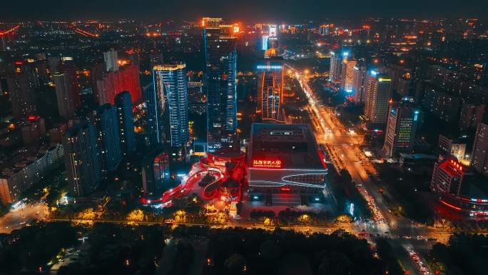 洛阳夜景航拍