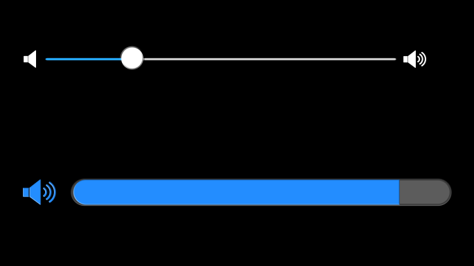 2款4k 音量控制  声音大小（透明底）