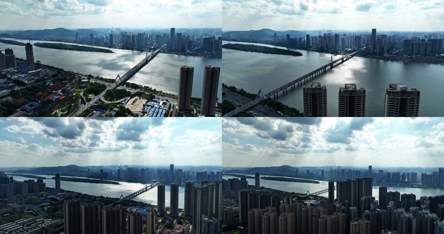 长沙湘江新区江景银盆岭大桥