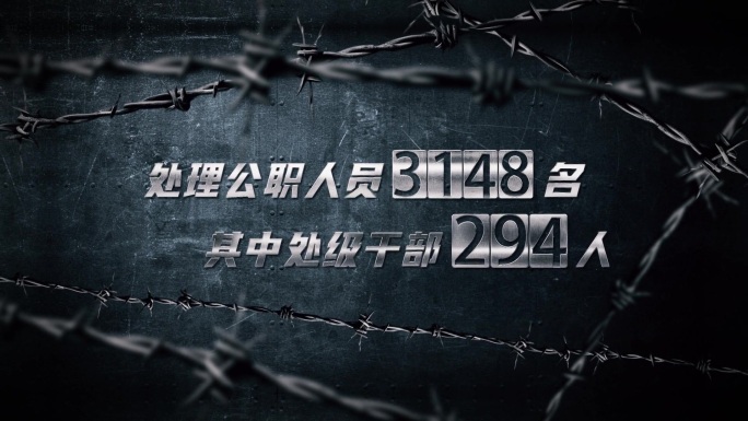 纪检 反腐 公安 安全生产 警示数据展示