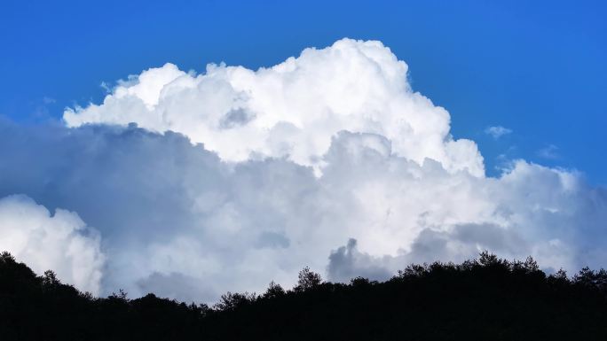 唯美好看的蓝色天空白云视频素材高清航拍
