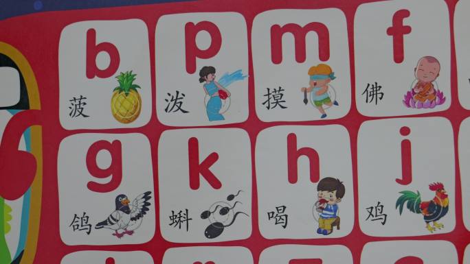 家庭拼音字母汉语挂图启蒙拼音方案