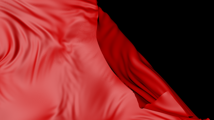 4k绸缎红布划屏转场12（带alpha）