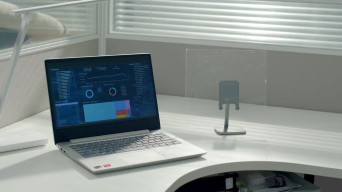 科技办公桌 AR VR全息透明科技