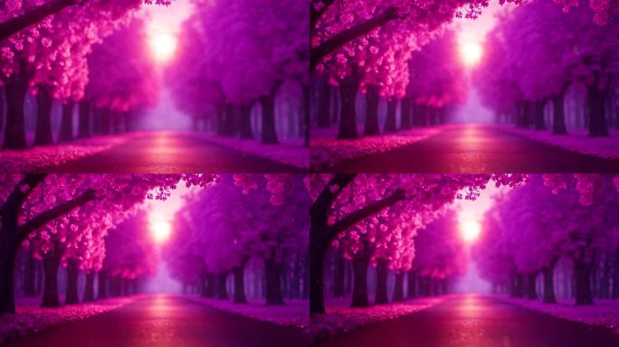 粉紫色小道背景