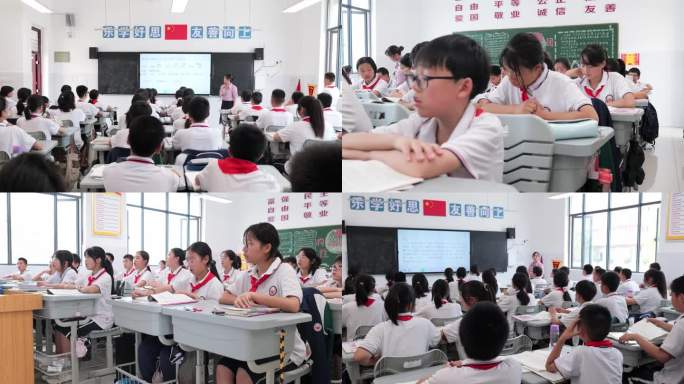 学生上课  学习  教室  老师教学生