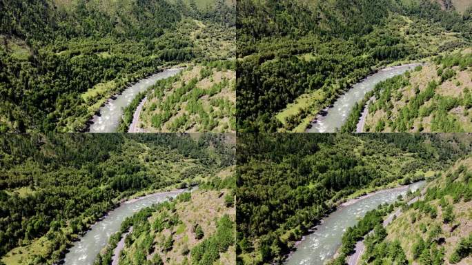 新都桥 川西 航拍 落日 四川 风景延时