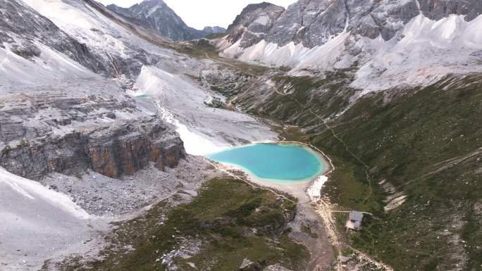 稻城亚丁 川西 航拍 落日  风景 甘孜