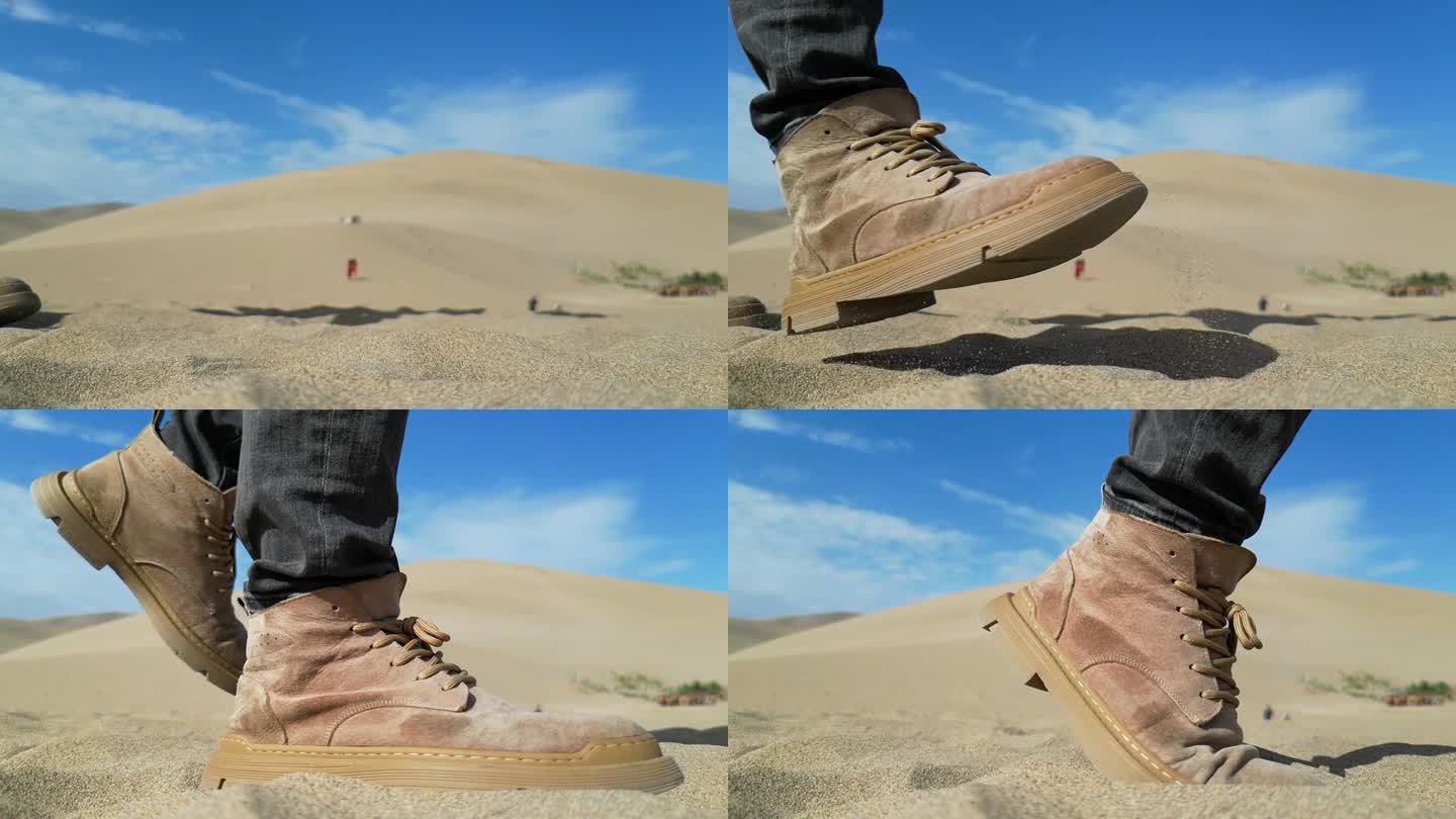 沙漠脚步慢镜头意境