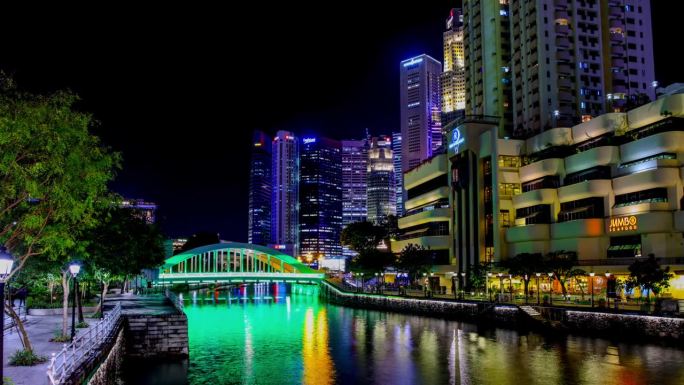 新加坡的天际线天际线风光