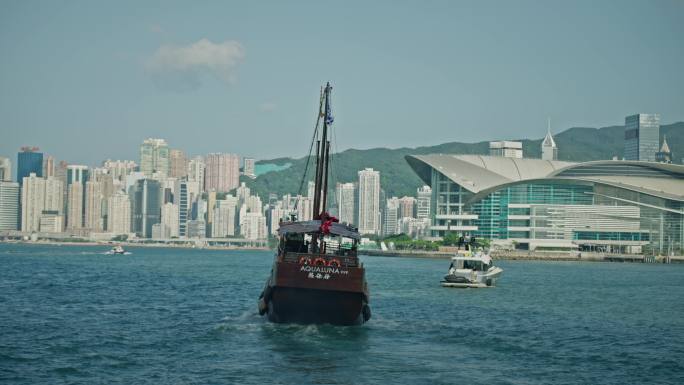 【正版素材】香港维多利亚港7326