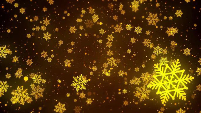 节日的圣诞背景与飞扬的雪花和闪闪发光的颗粒。冬天的背景