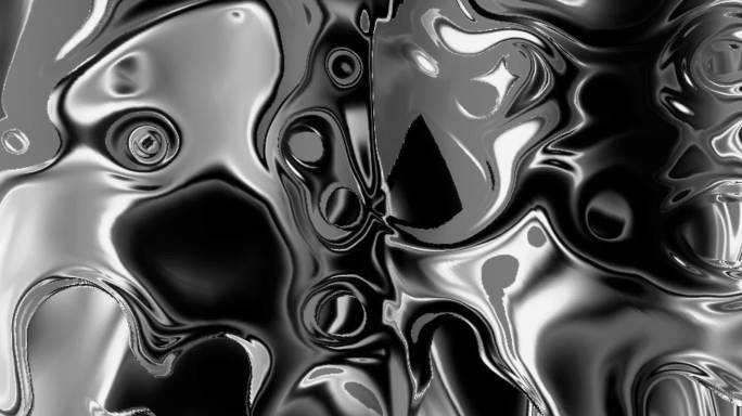 宽屏流体黑白液态融合金属背景投影43