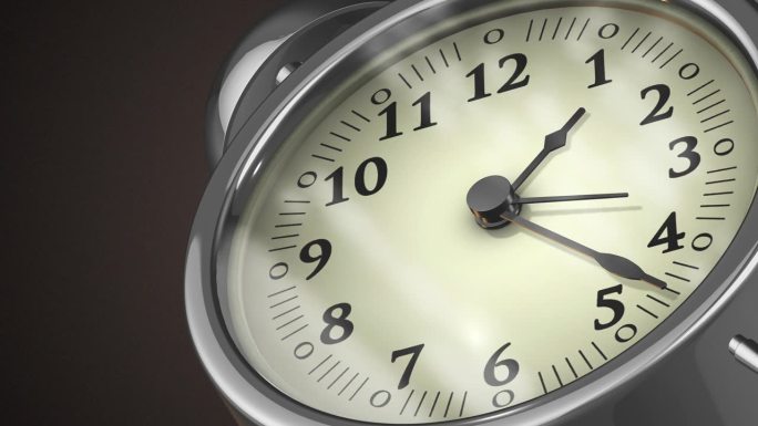时钟延时动画显示1小时，从1点钟到2点钟