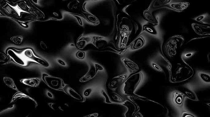 宽屏流体黑白液态融合金属背景投影18